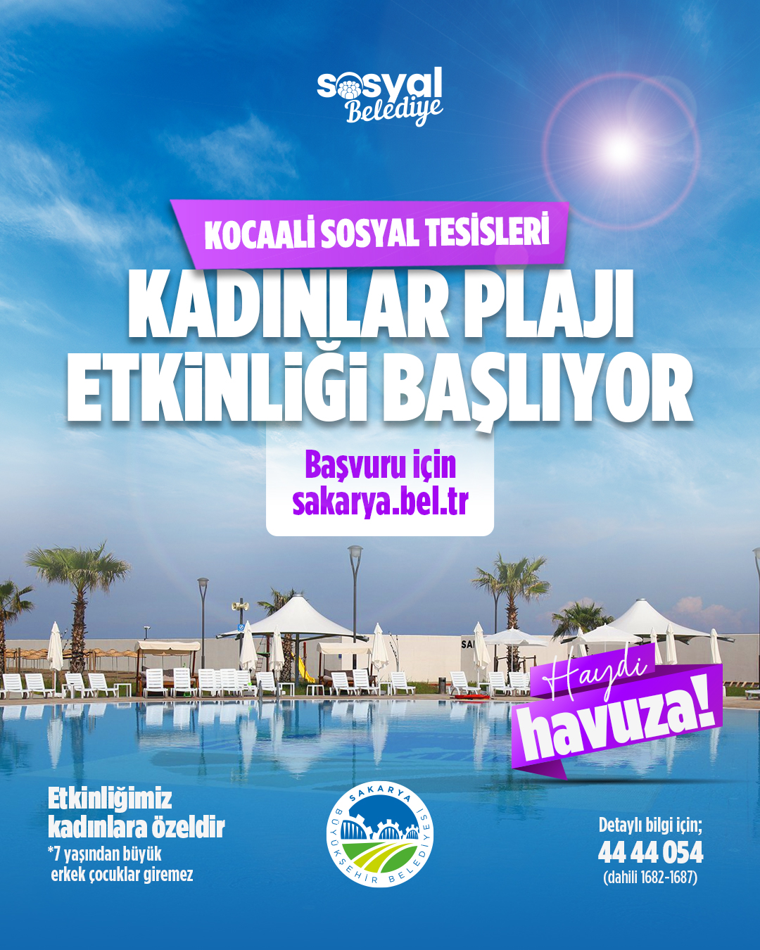 Büyükşehir’den kadınlara sezon boyu ücretsiz tatil müjdesi