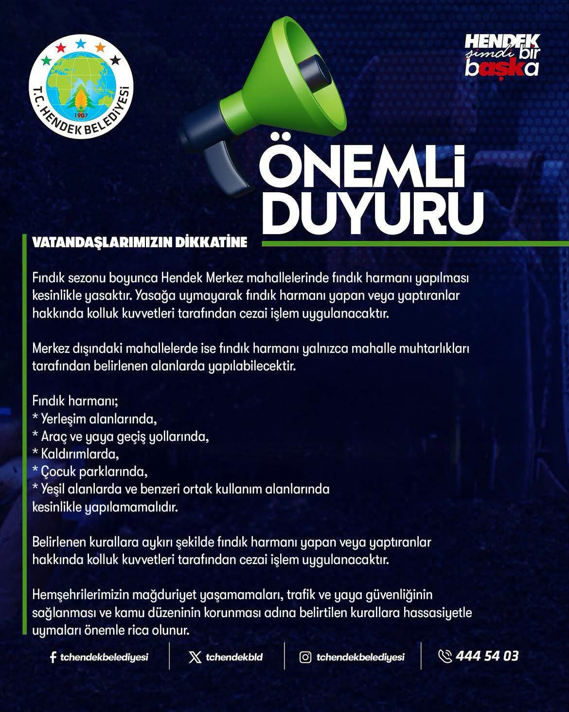VATANDAŞLARIMIZIN DİKKATİNE!