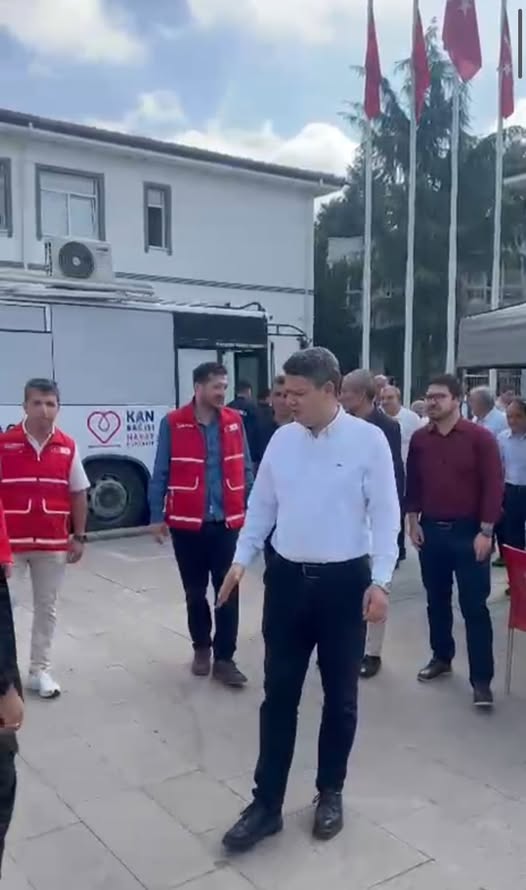 Kaymakam Gökpınar, Kan Bağışı Kampanyası’nı ziyaret etti